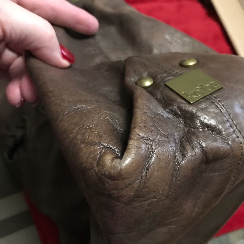 Kooba brown leather shoulder bag - Picture 6 of 8